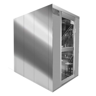 Διανοητικό δωμάτιο ντους αέρα 1500W με γωνία ροής αέρα 360° και SUS304/Παρασκευασμένη από ατσάλινη πλάκα για καθαρό δωμάτιο