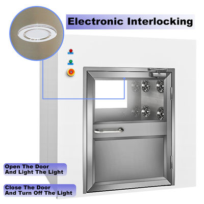 Προσαρμόσιμο Laminar Flow UV Pass Box από ανοξείδωτο χάλυβα για εφαρμογές καθαρού δωματίου