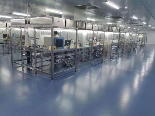 Προσαρμοσμένο εργασιακό σταθμό καθαρού δωματίου με μονάδες φίλτρου ανεμιστήρα HEPA και συμμόρφωση ISO5~ISO9