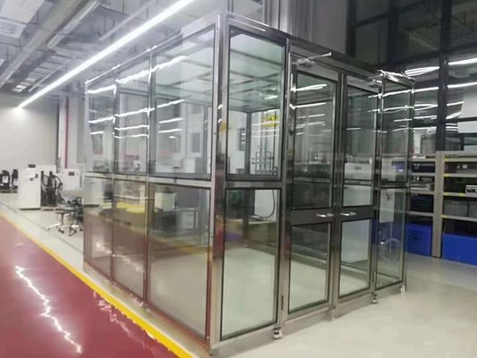 Προσαρμοσμένο εργασιακό σταθμό καθαρού δωματίου με μονάδες φίλτρου ανεμιστήρα HEPA και συμμόρφωση ISO5~ISO9