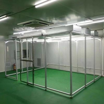 Φορητό δωμάτιο χωρίς σκόνη με πιστοποίηση GMP Modular Clean Room Class 100-10000 Προσαρμόσιμο για βιομηχανική χρήση