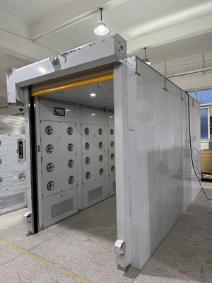 Δωμάτιο ντους αέρα κατά σύγκρουσης με αισθητήρες ραντάρ και πιστοποίηση πυρόσταξης DIN75200
