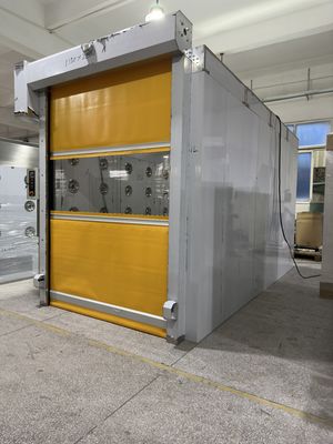 Υλικά από ανοξείδωτο χάλυβα Δωμάτιο αερίου ντους με πυρόστακτη και αυτοκαθαριστική κουρτίνα PVC DIN75200 για είσοδο σε καθαρό δωμάτιο