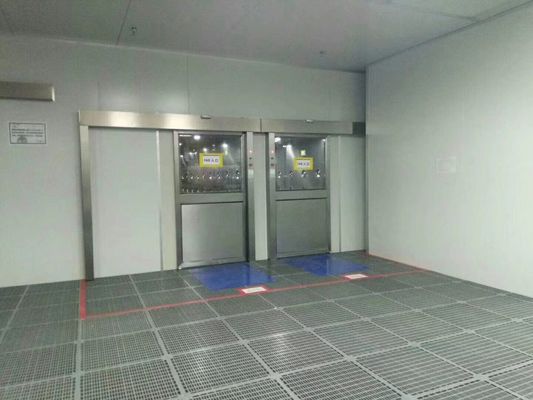 Βιομηχανικά αγαθά Επνευρικό ντους με αυτόματες συρόμενες πόρτες, ανεμιστήρα 1500W και φίλτρο HEPA για μεταφορά χωρίς σκόνη
