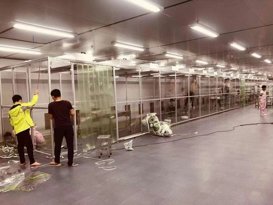 Προσαρμοσμένο περίβλημα καθαρού δωματίου με πλαίσιο από ανοξείδωτο χάλυβα 304, συμμόρφωση με την κατηγορία ISO 5 και φιλτράρισμα HEPA 34 × FFU