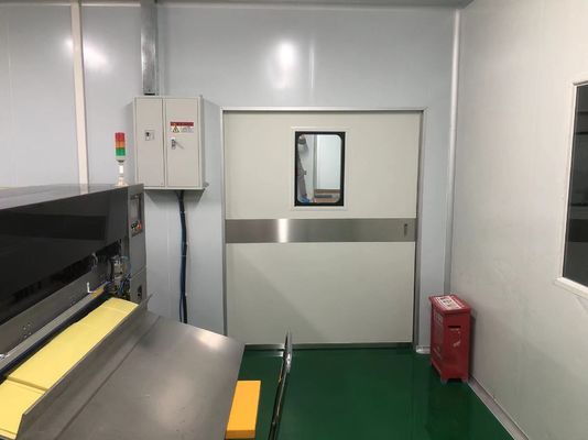 Βιομηχανική αυτόματη κινούμενη πόρτα από χάλυβα με χωρητικότητα φόρτωσης 1500kg IP65 ανθεκτική στις καιρικές συνθήκες και συμμόρφωση με το ISO 14644