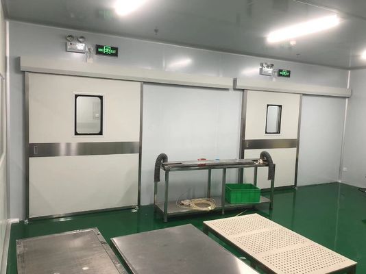 Βιομηχανική αυτόματη κινούμενη πόρτα από χάλυβα με χωρητικότητα φόρτωσης 1500kg IP65 ανθεκτική στις καιρικές συνθήκες και συμμόρφωση με το ISO 14644