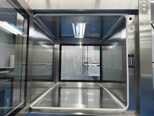 Διπλής πόρτας ηλεκτρονικό κουτί διαβατηρίου. Λύση ελέγχου μόλυνσης καθαρών δωματίων