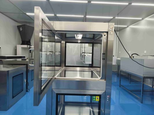 Διπλής πόρτας ηλεκτρονικό κουτί διαβατηρίου. Λύση ελέγχου μόλυνσης καθαρών δωματίων