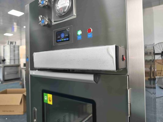 Αυτόματη Πόρτα Pass Box Λαμιναρικής Ροής | Αφής Μεταφοράς με Φίλτρο HEPA για Κρίσιμες Ζώνες