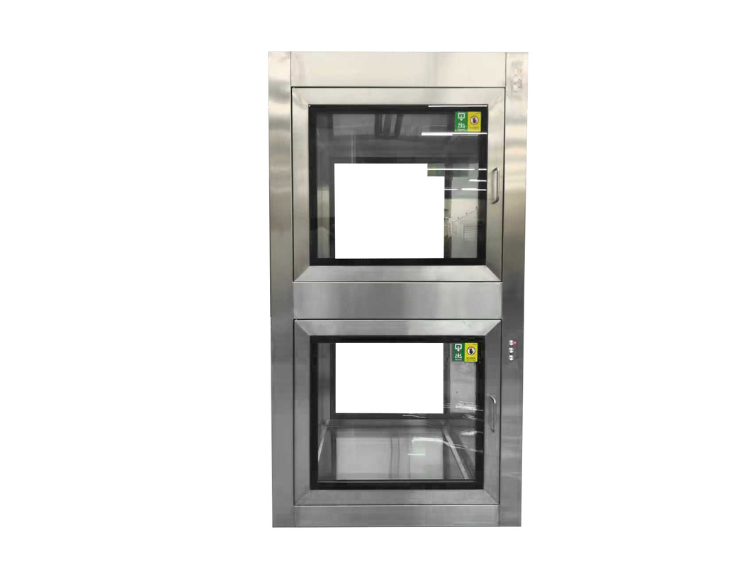 Διπλής πόρτας ηλεκτρονικό κουτί διαβατηρίου. Λύση ελέγχου μόλυνσης καθαρών δωματίων