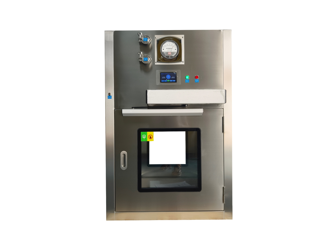 Αυτόματη Πόρτα Pass Box Λαμιναρικής Ροής | Αφής Μεταφοράς με Φίλτρο HEPA για Κρίσιμες Ζώνες