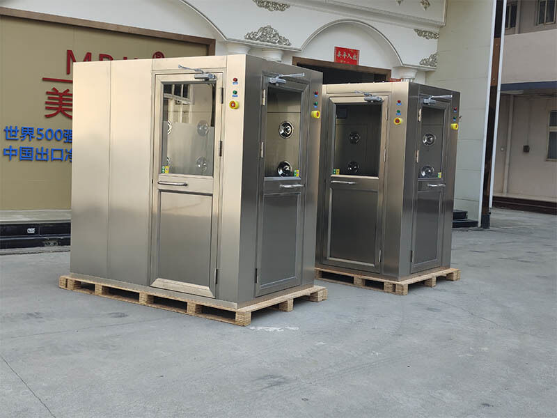 304 Ανοξείδωτο ατσάλι GMP Pharma Air Shower με διπλή όψη και έλεγχο μικροϋπολογιστή