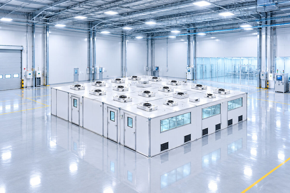 Easy-to-Install Modular Cleanroom with HEPA Fan Filter Units (FFUs), Expandable Design for Time and Labor Savings